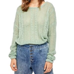 NWT Free People Mint Sweater Size S